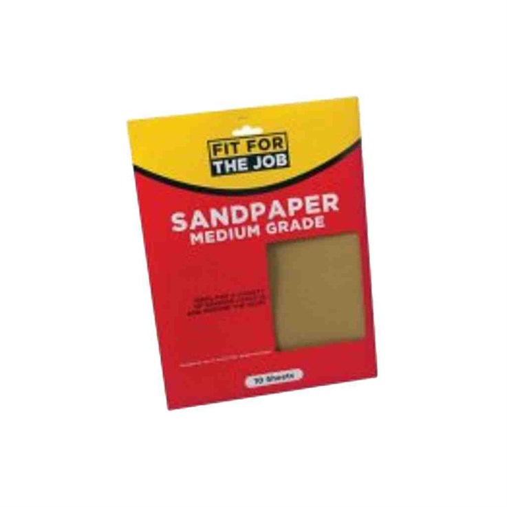 Medium Sandpaper 10 Sheets FFJASP10M